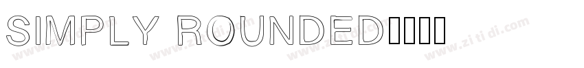 SIMPLY ROUNDED字体转换